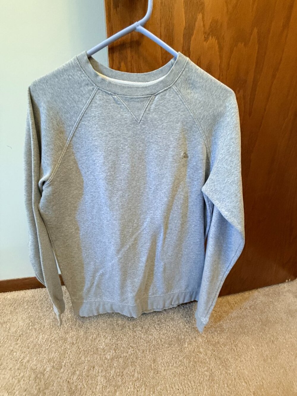 Quiksilver Men's Crewneck Sweatshirt Medium Heather Gray Logo